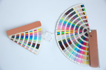 Sample colors catalogue pantone or colour swatches book