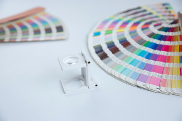 Sample colors catalogue pantone or colour swatches book