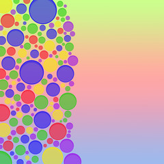 abstract background with circles blur text wallpaper