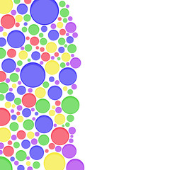 abstract background with circles rainbow bubbles