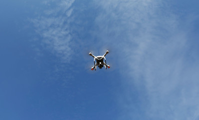 drone view fly sky high