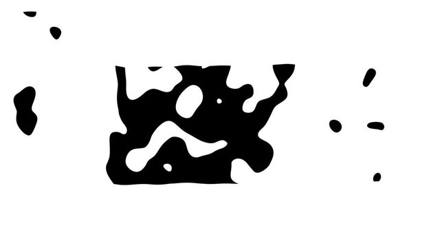 Abstract transforming square . Looping footage.