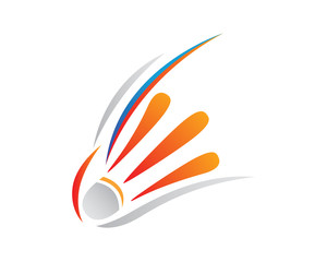 Creative Colorful Badminton Symbol Illustration