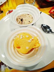 pancakes with sour cream and jam