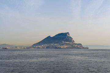 Fototapeta na wymiar Landscape with sea and mountain near Gibraltar