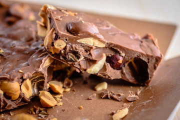 Traditional chocolate spanish delicious dessert.