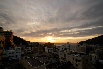 海沿いの町・日の出