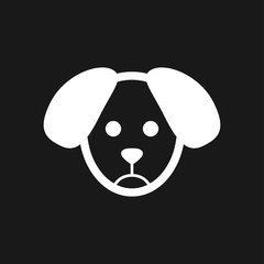 Dog icon. Vector element for your design