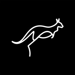 kangaroo logo desugn vector art