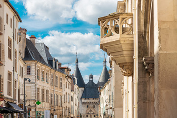 NANCY, FRANCE - June 23, 2018: Antique building view in Old Town Nancy, France