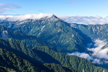Mount Yari in summer, Nagano, Japan
