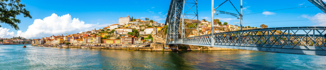 Dom Luis I Steel Bridge on the Douro River in Porto, Portugal
