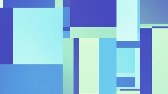 Transforming abstract futuristic geometric shapes background. Animated looping footage.