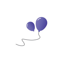 Balloon icon design template vector isolated illustration