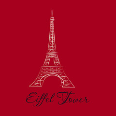 Fototapeta na wymiar eiffel tower architecture from paris france