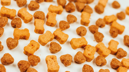  Dog treats in the form of hearts and bones