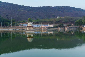Fototapeta na wymiar Nawal Sagar Lake in Bundi. India