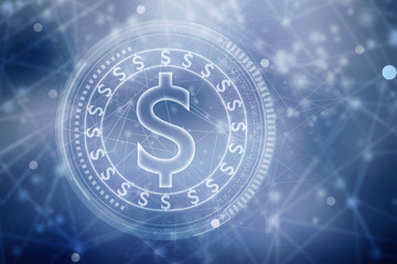 2d rendering usd Dollar symbol 