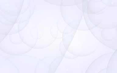 Abstract white background. Backdrop with light transparent bubbles. 3D illustration