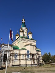 Fototapeta premium Sremski Karlovci Orthodox Church Russian style in Serbia
