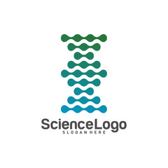 DNA Logo Design Concept Vector. Creative DNA Logo Template. Icon Symbol