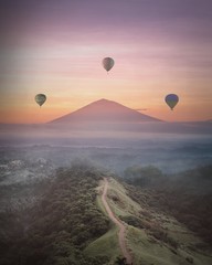 Heißluftballon über Bali