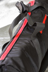 Black photographic tripod case