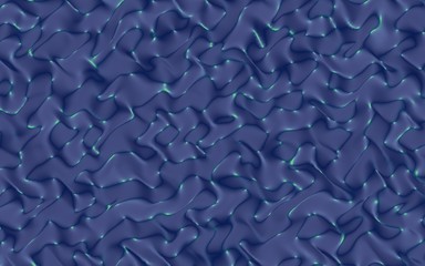 Fototapeta premium Graphic illustration - liquid pattern dark blue color. Modern abstract background. Design wallpaper. 3D illustration