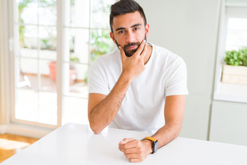Fototapeta premium Handsome man looking relaxed and confident