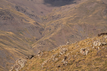 panoramic photo of Sierra Nevada