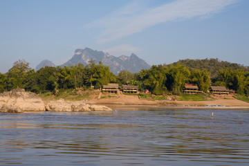 Mekong river Shore Laos