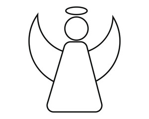 angel icon simple icon vector