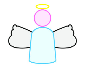 angel icon simple icon vector