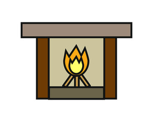 Brick pipe for the roof of the house. Element of building construction. 