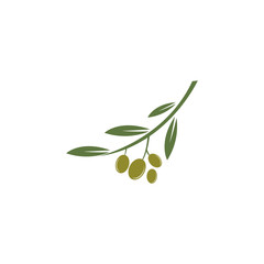 Olive logo template vector icon illustration