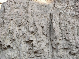 Titel hill Vojvodina Serbia in autumn geomorphological dilapidated structure of the hill