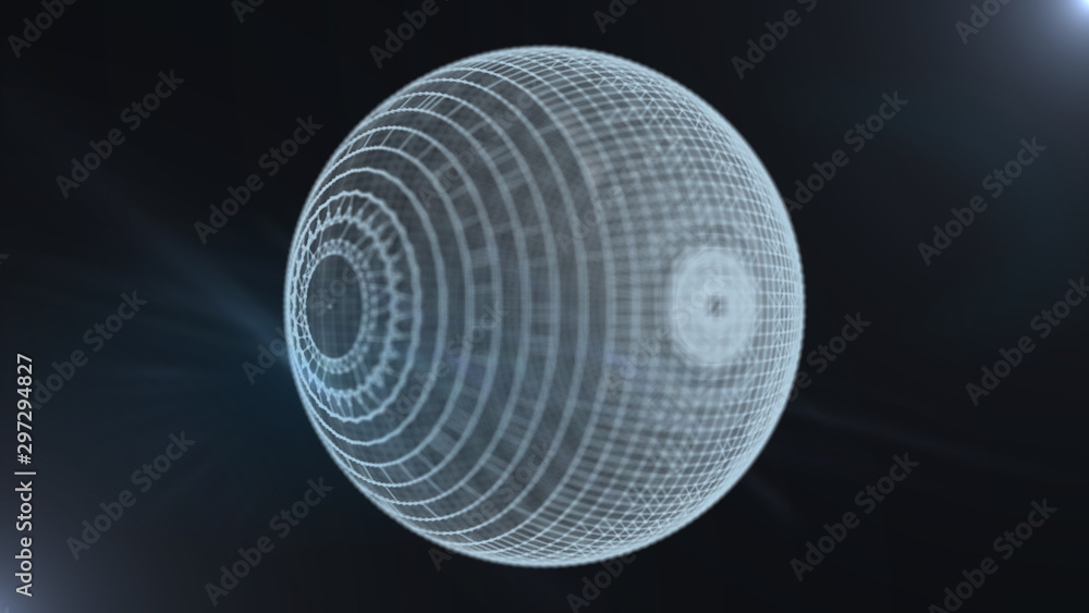 Poster artificial intelligence development concept abstract background.
