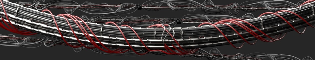 electric wires,cable,3d ,render.