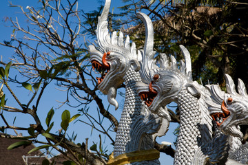 dragon sculptures Luang Prabang Laos