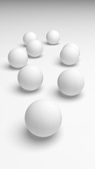 White abstract background. Lowpoly backdrop. Crumpled paper. 3D illustration