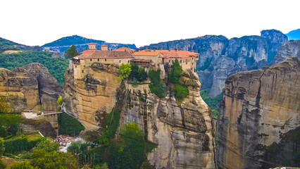 Meteora monastery in Greece 