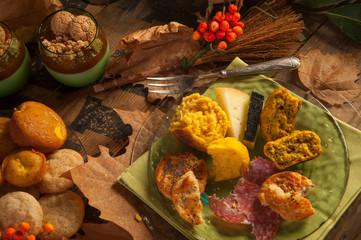 autumn and halloween dinner 