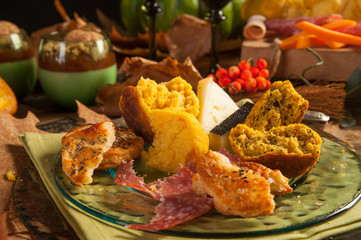 autumn and halloween dinner 