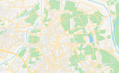 Printable street map of Kawagoe, Japan