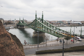 Fototapeta premium Szechenyi Chain Bridge, Budapest, Hungary
