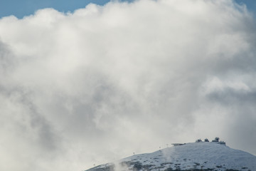 Clouds in mountains, Krkonose