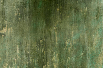Old distressed green wall backdrop