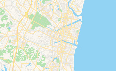 Printable street map of Tsu, Japan