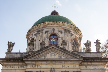 Fototapeta na wymiar St. Joseph church in Pidhirtsi, Lviv region , Ukraine