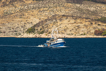 Fishermans boat in Croatia, Hvar Island